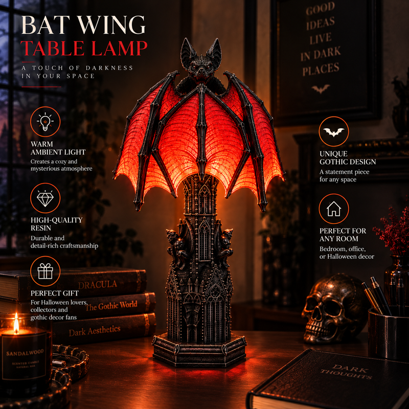 Bat Halloween Lamp By Adeniko